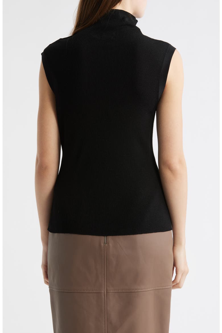 Fermesi Sleeveless Mock Neck Sweater, Alternate, color, BLK