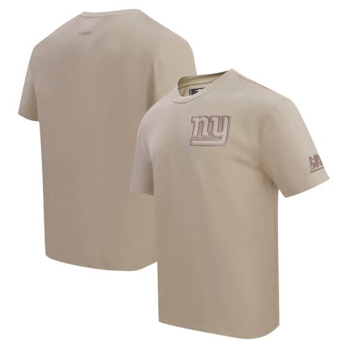 Pro Standard Tan New York Giants Drop Shoulder T-shirt
