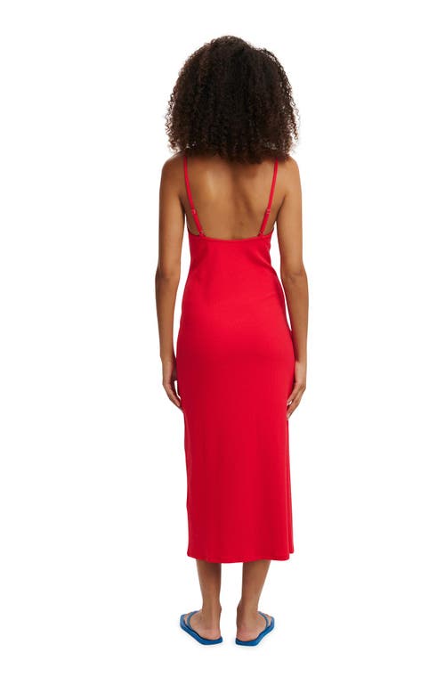 Cotton On Byron Low Back Maxi Dress In Lava Flare