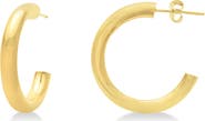 ALLUREZ Small Open Hoop Earrings 14k