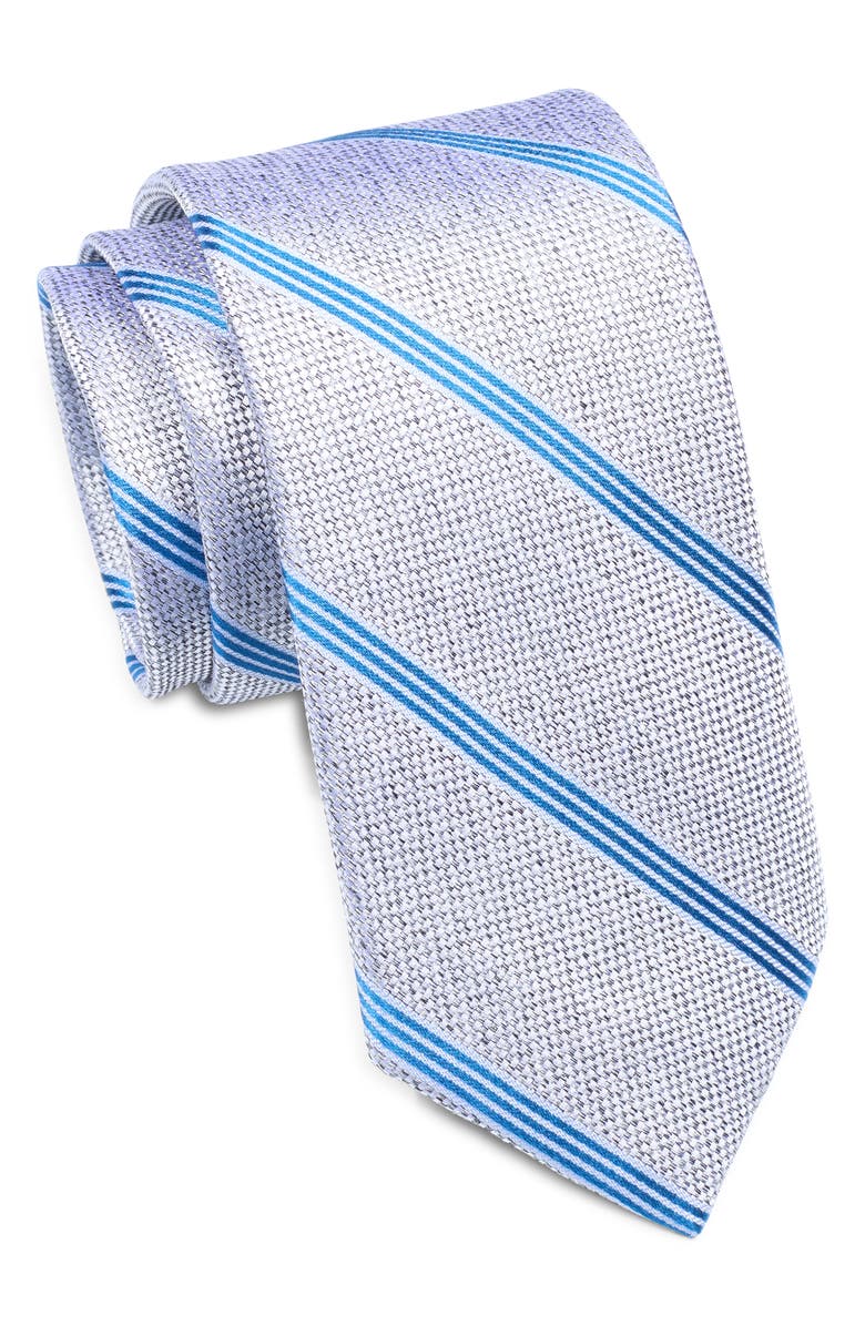 Nordstrom Walsh Stripe Silk Tie, Main, color, Blue
