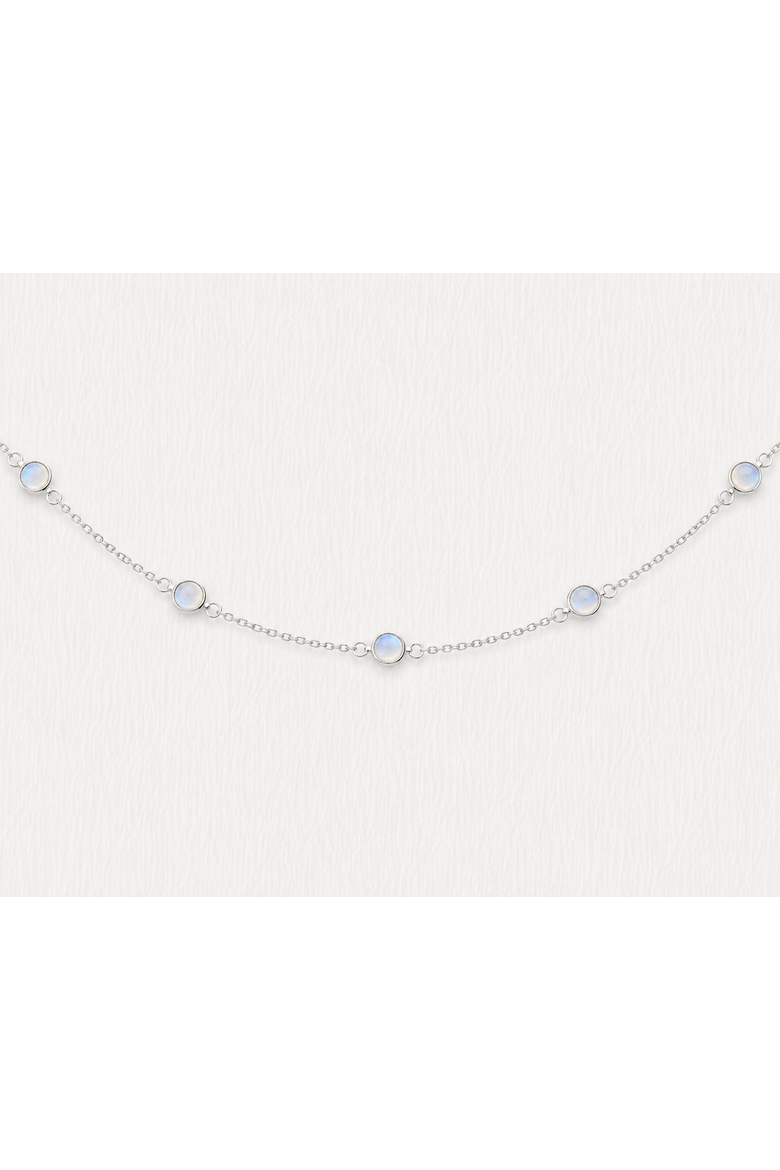 June Birthstone Bracelet Moonstone, Main, color, Silver