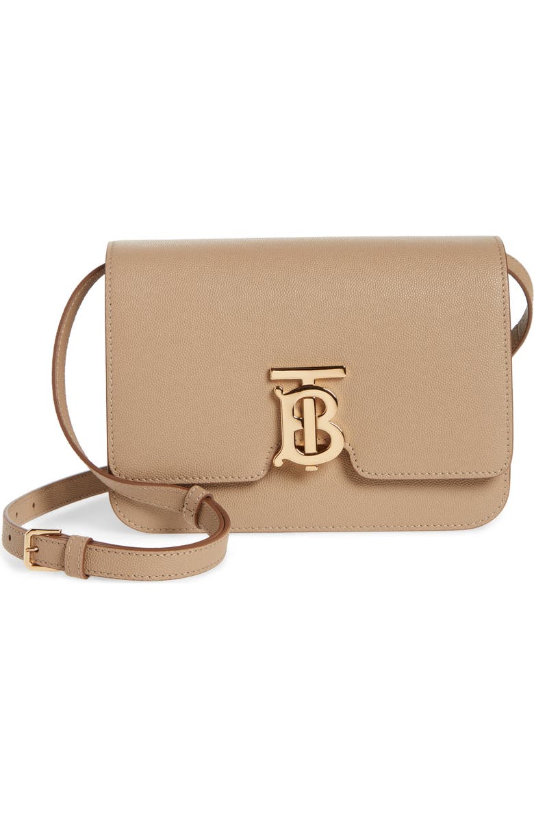 Burberry Small TB Grainy Leather Bag, Main, color,