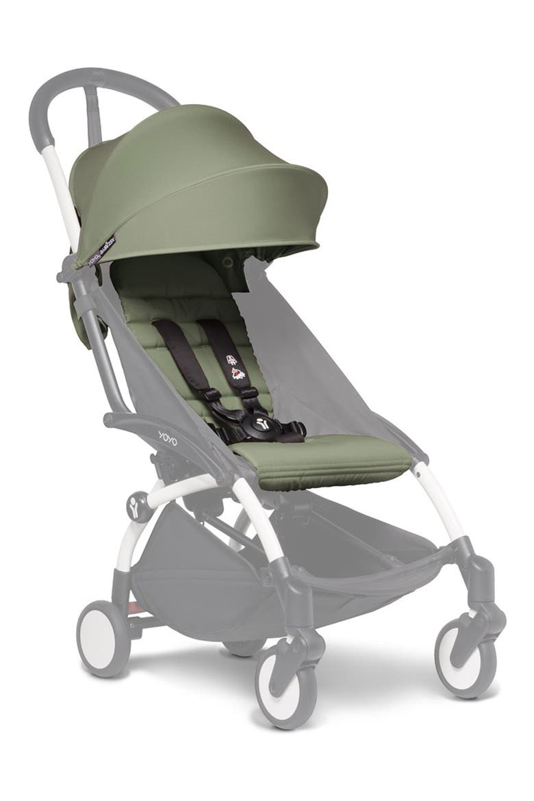 YOYO 6+ Color Pack Seat/Fabric Set for BABYZEN YOYO+ and YOYO² Stroller Frames, Alternate, color, OLIVE