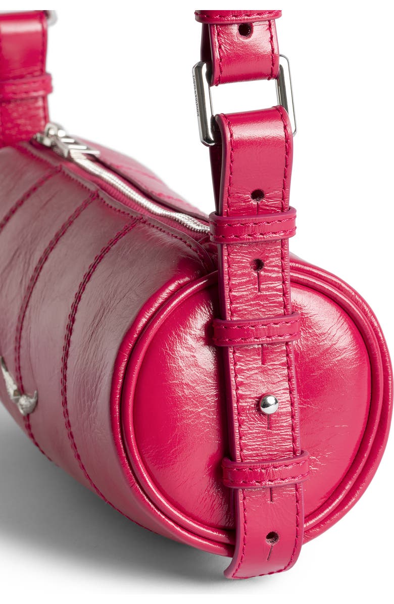 Zadig & Voltaire Le Roudoudou Patent Leather Shoulder Bag, Alternate, color, Podium