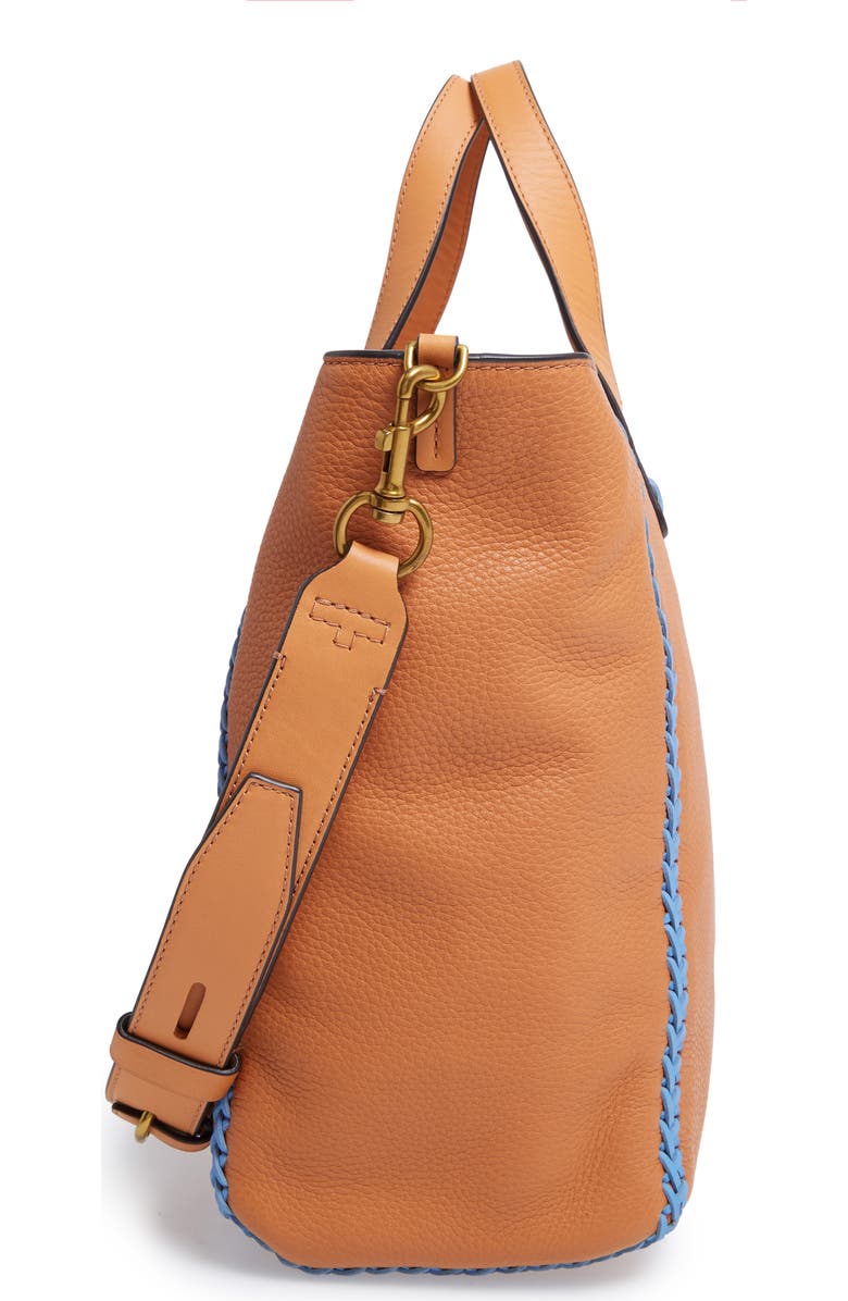 Tory Burch Medium Whipstitch Leather Tote, Alternate, color,