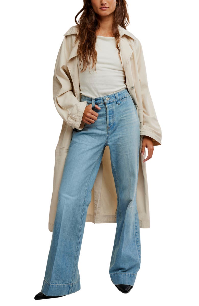 Free People Cerine Relaxed Bootcut Jeans, Alternate, color, Cowgirl Blues