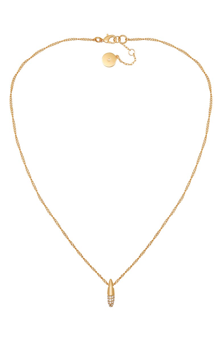 Vince Camuto Crystal Pendant Chain Necklace, Alternate, color,