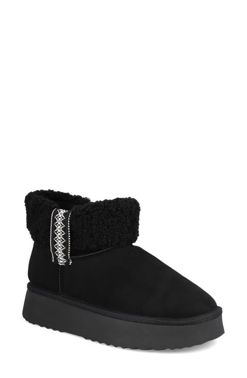 Iceland Faux Shearling Platform Bootie (Women)