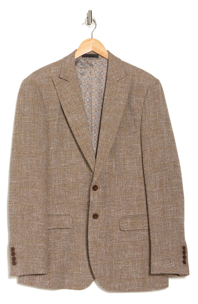 T.R. PREMIUM Solid Slim Fit Blazer, Alternate, color, Beige