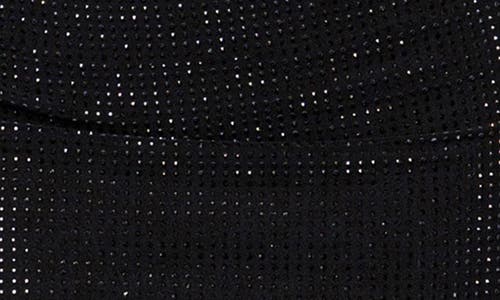 Jluxlabel Krishna One-shoulder Sparkle Mesh Cocktail Dress