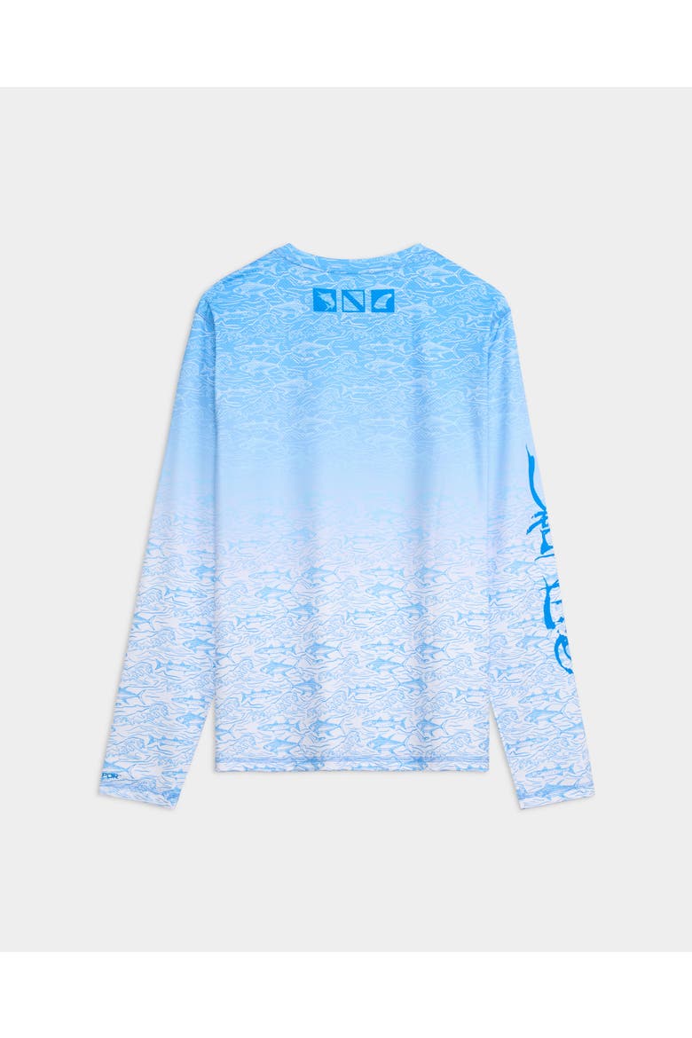 Current and Catch Fade 2.0 Perforated Tee, Alternate, color, Azure Blue