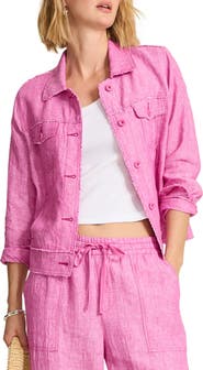 Tommy Bahama Two Palms Linen Raw Edge Jacket
