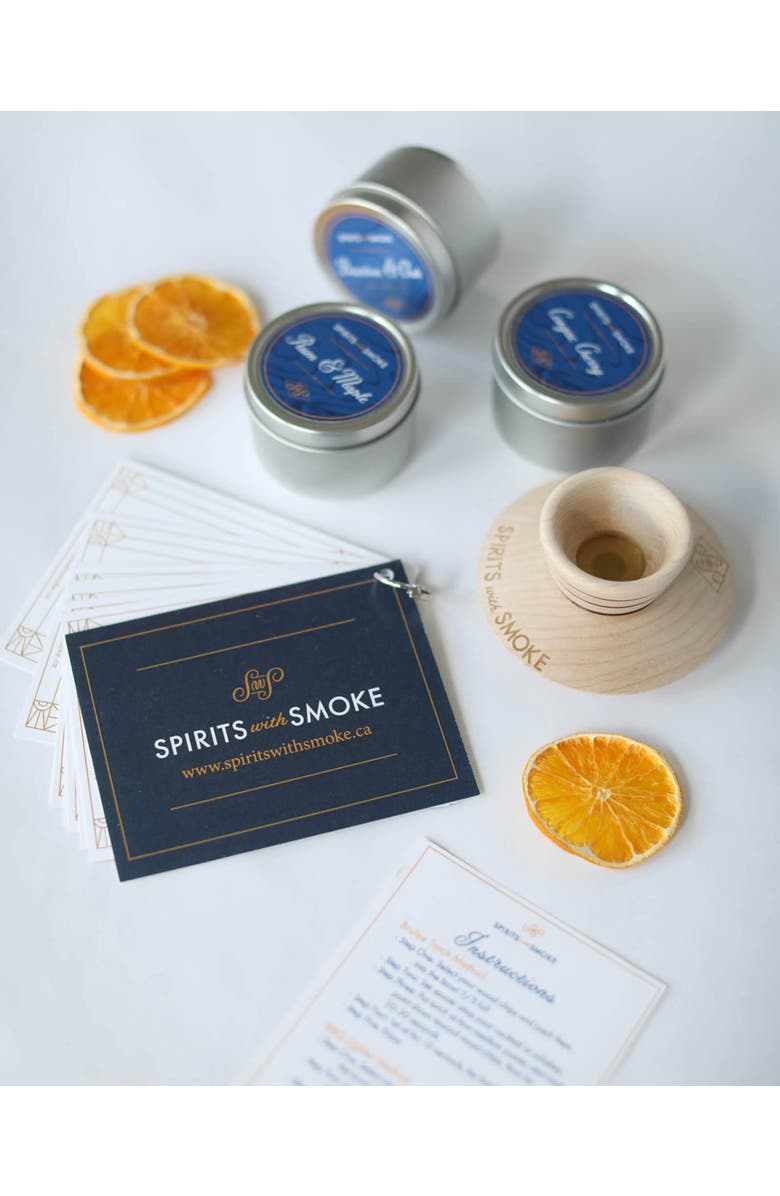 Spirits with Smoke Smoked Craft Cocktail Set for Bourbon, Old Fashioned, Main, color, Brown