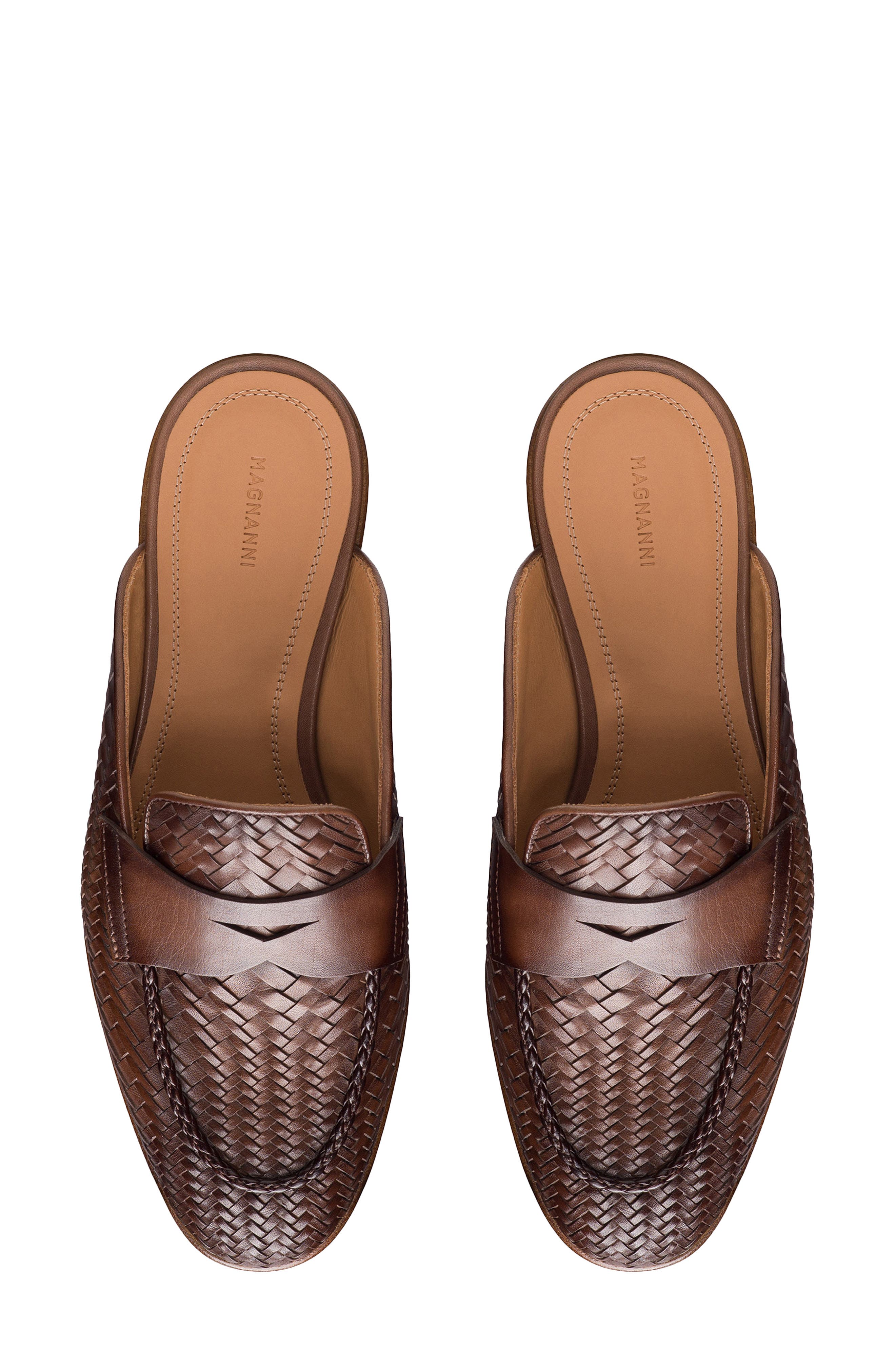 Magnanni Sonya Woven Mule, Alternate, color, Brown