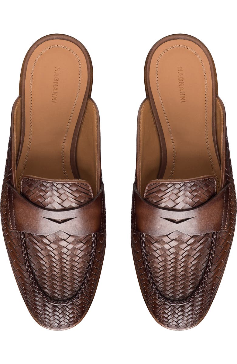 Magnanni Sonya Woven Mule, Alternate, color, Brown