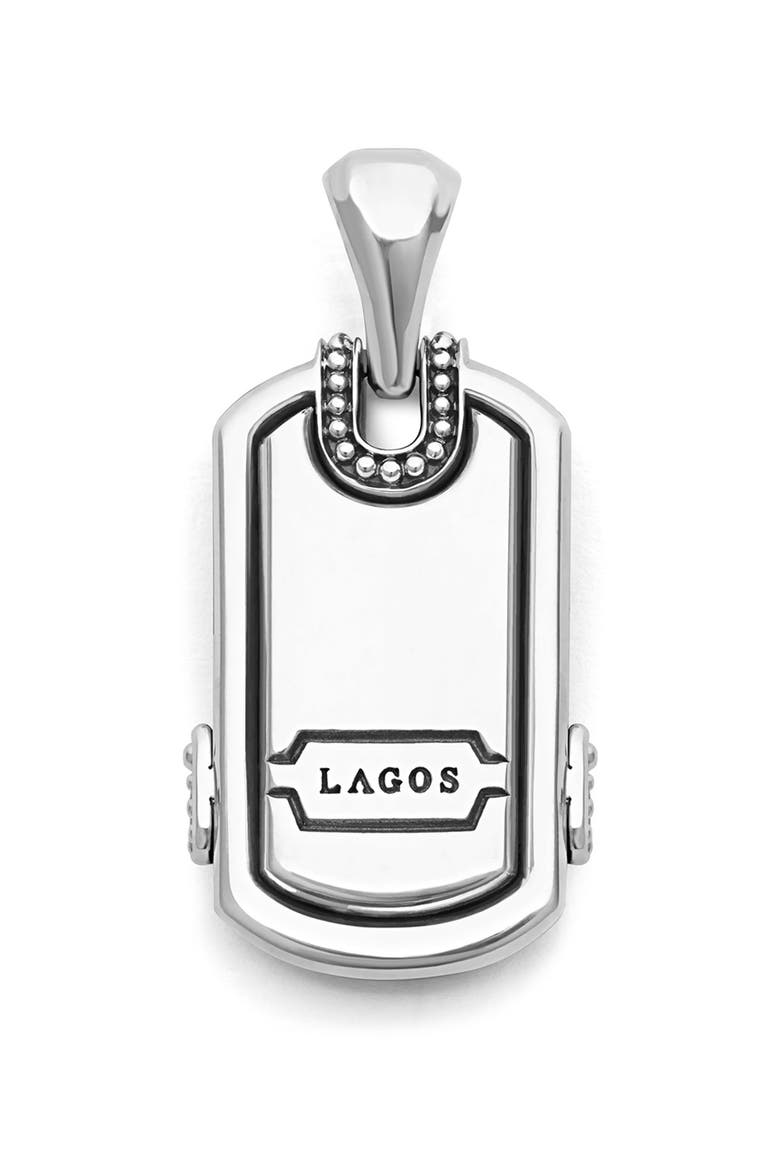 Men's Anthem Tag Amulet, Alternate, color, BLACK AGATE