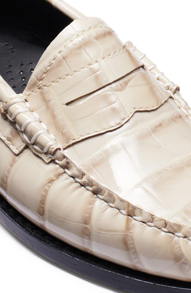 G.H.BASS Whitney Croc Embossed Penny Loafer, Alternate, color,
