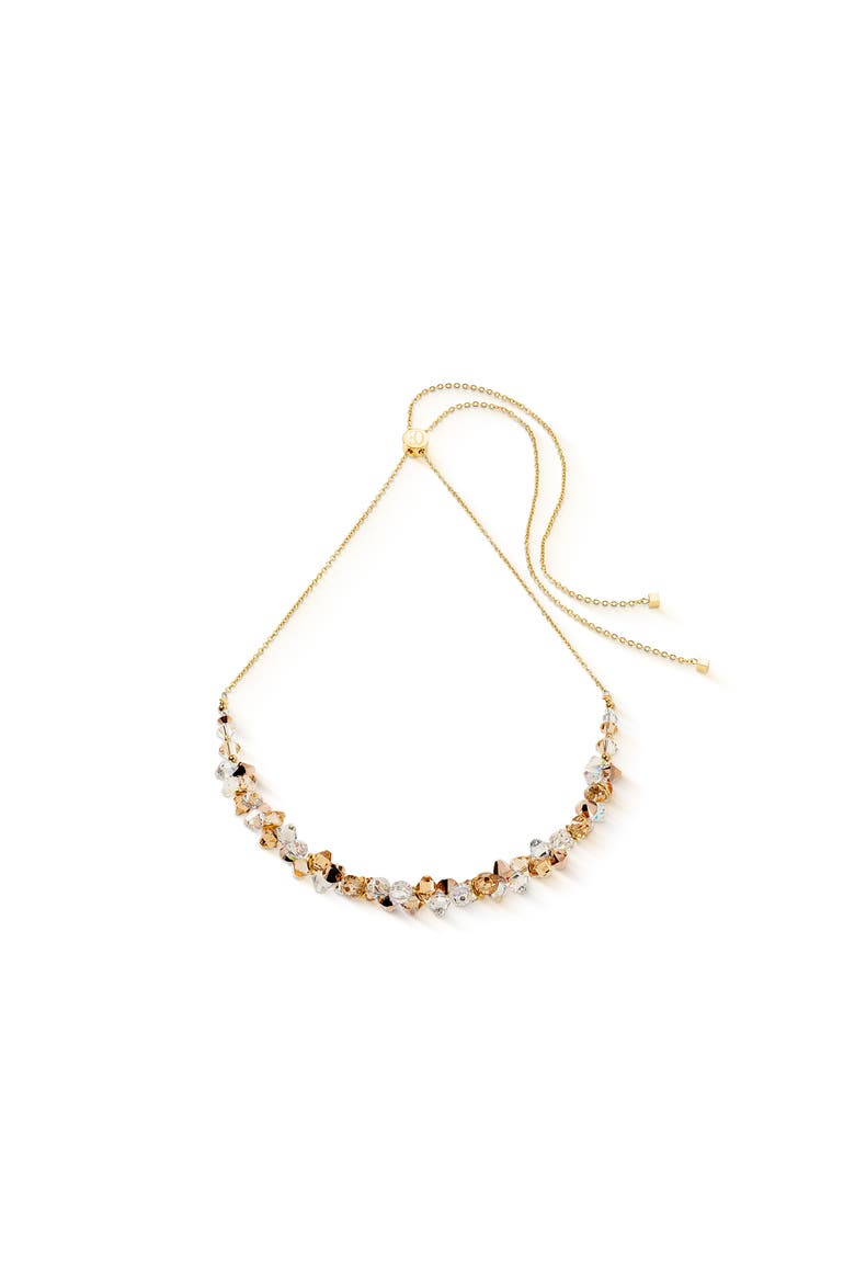 Dancing Crystals Necklace, Main, color, Beige