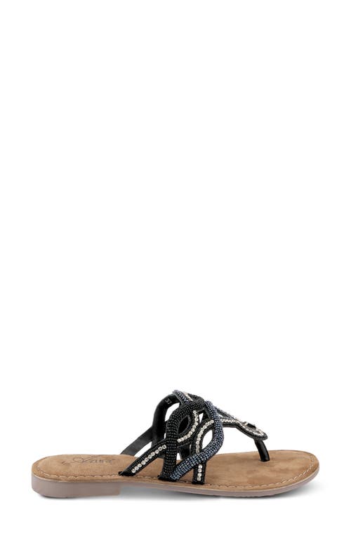 Azura By Spring Step Kaa Flip Flop In Black Multi