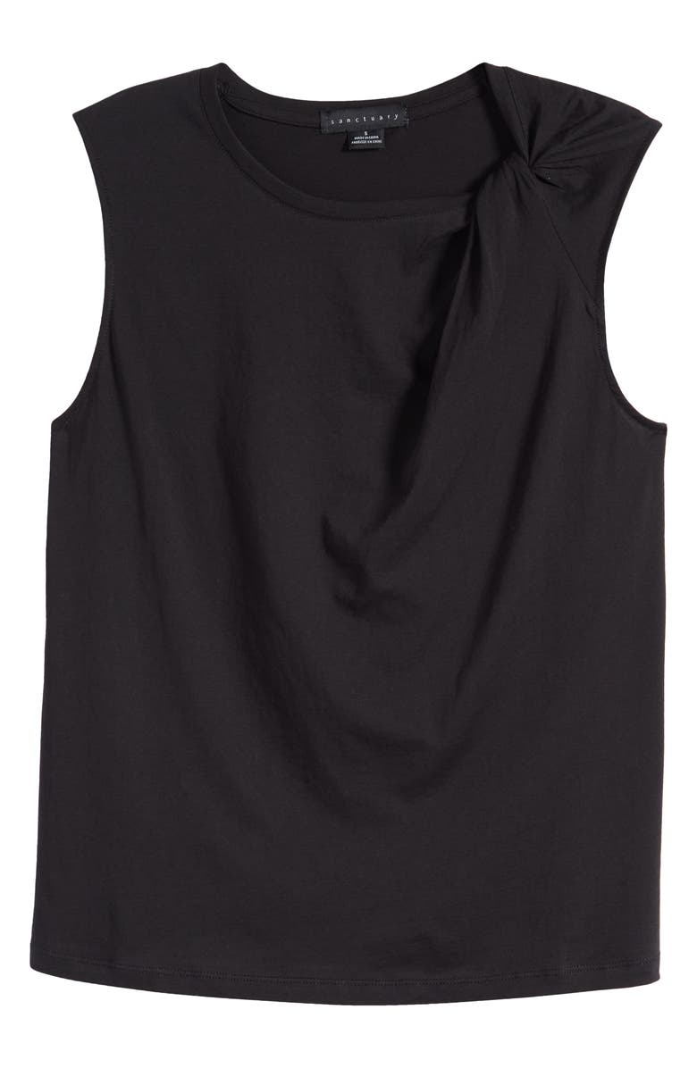 Sanctuary Sun's Out Twist Neck Organic Cotton Tank, Alternate, color, 