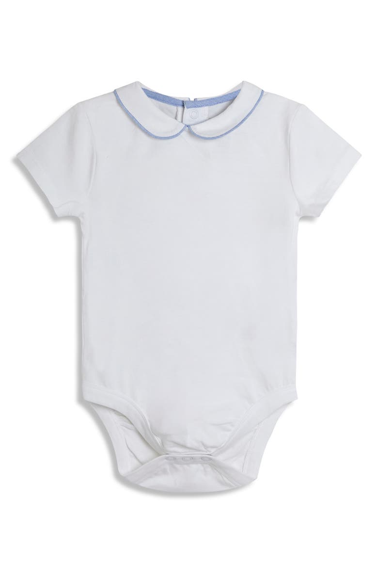 JOJO MAMAN BEBE Bodysuit & Anchor Print Overalls, Alternate, color, Navy