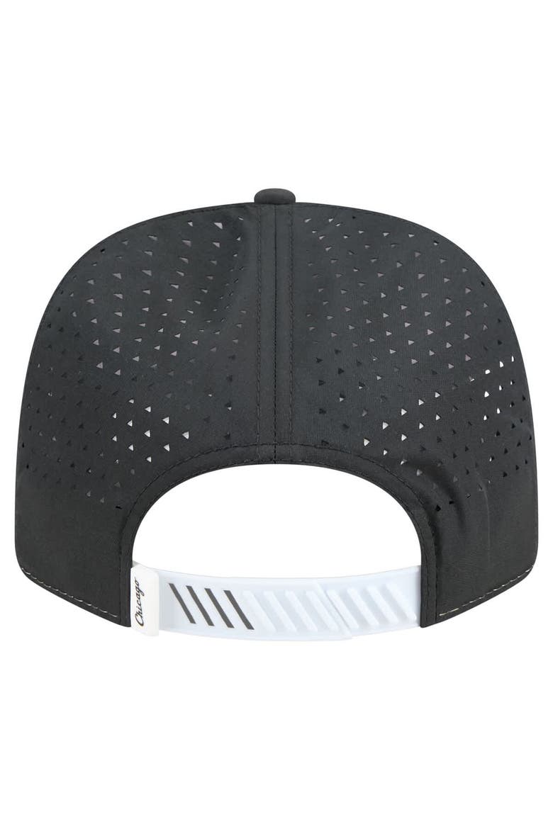 Men's New Era White/Black Chicago White Sox Established Patch 9SEVENTY Adjustable Hat, Alternate, color, White