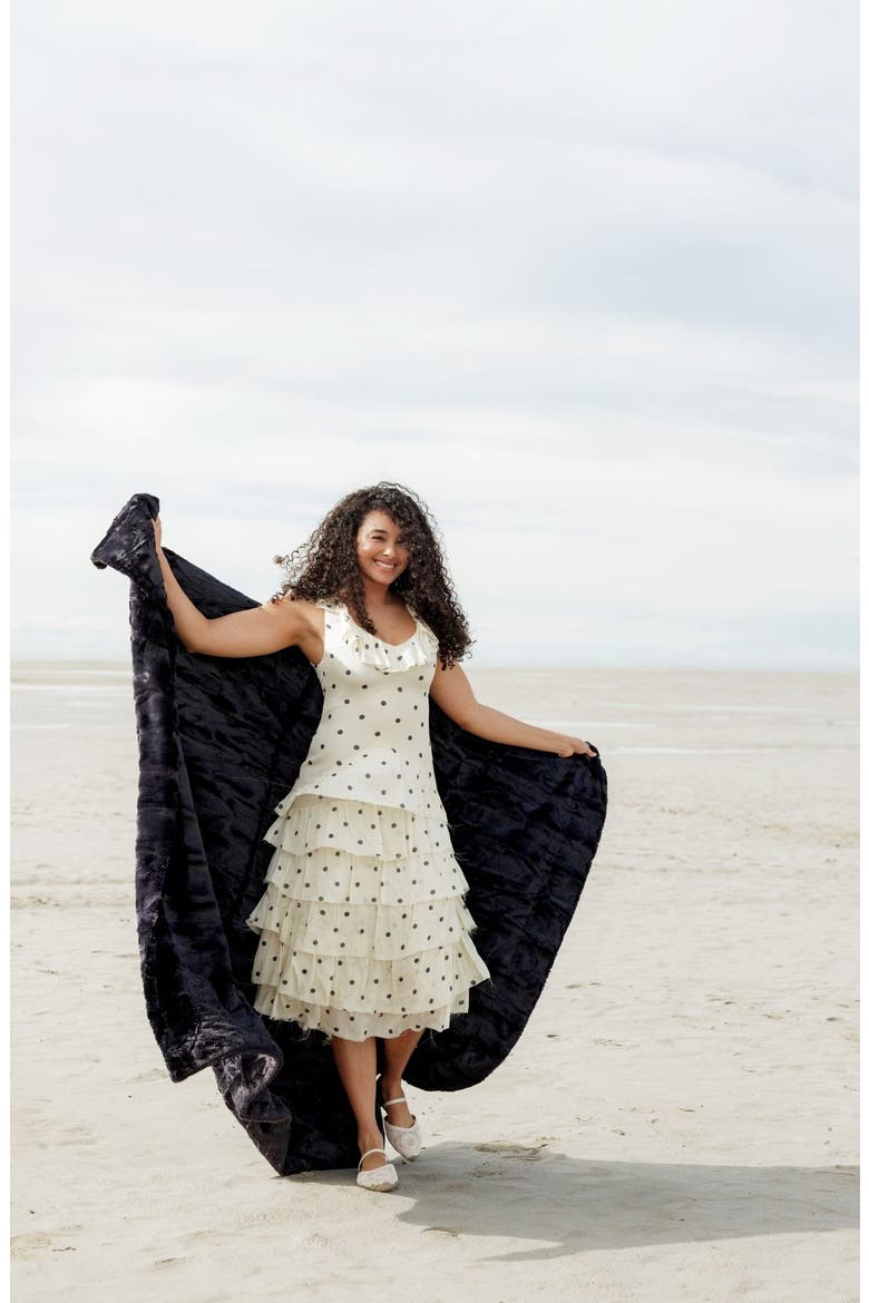 Sorbet Black Blanket, Alternate, color, Black