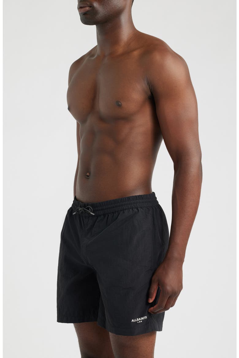 Mikro Swim Trunks, Alternate, color, JET BLACK