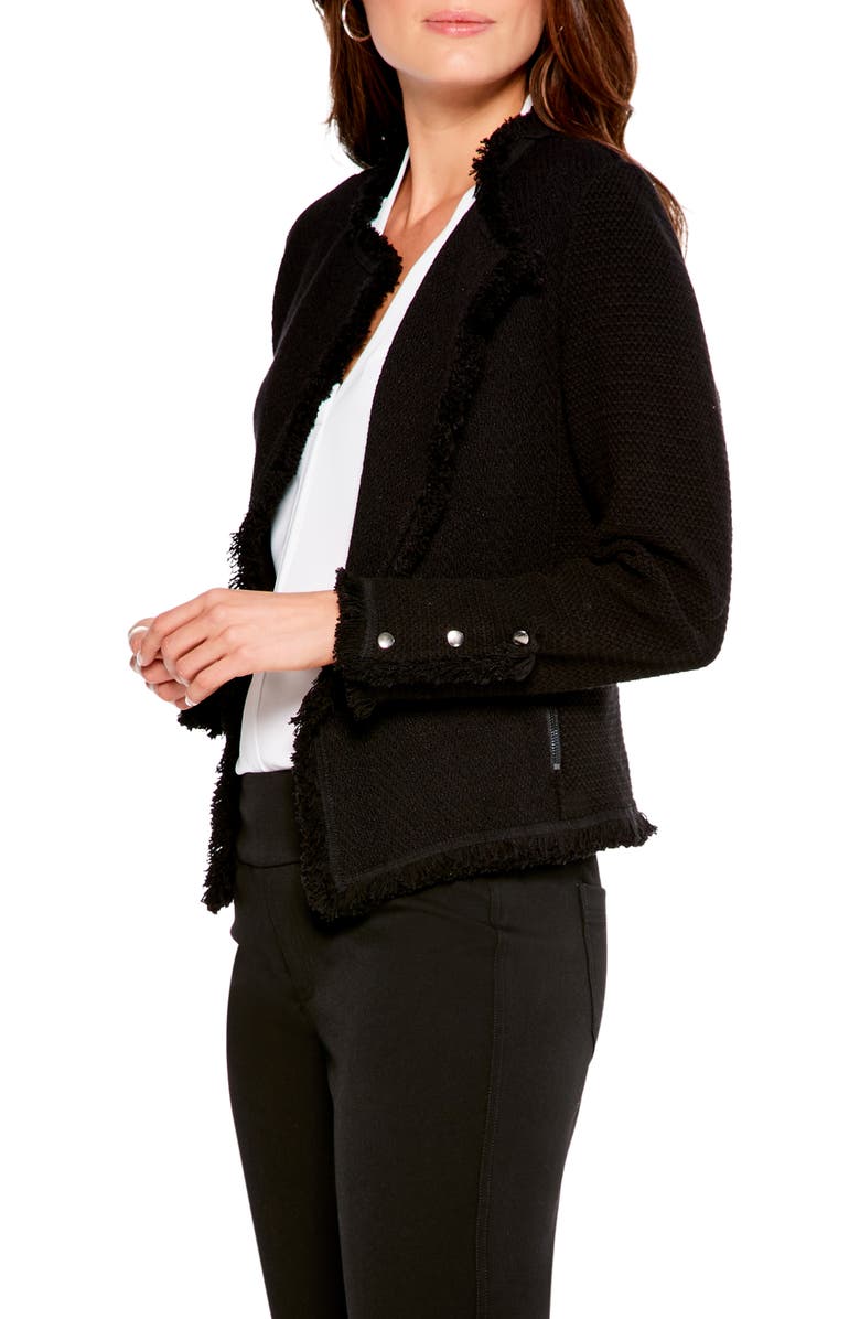 Crop Knit Bomber Jacket