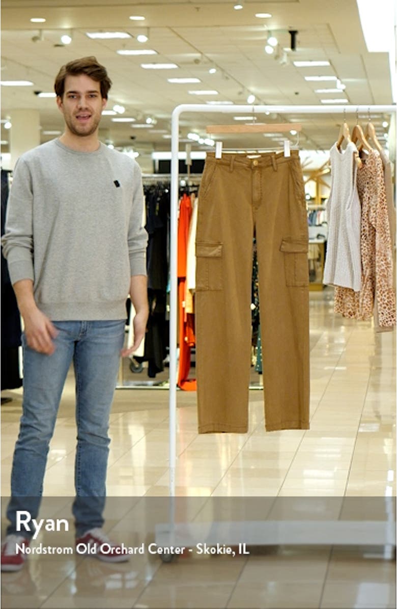 Miller High Waist Wide Leg Cargo Jeans, sales video thumbnail