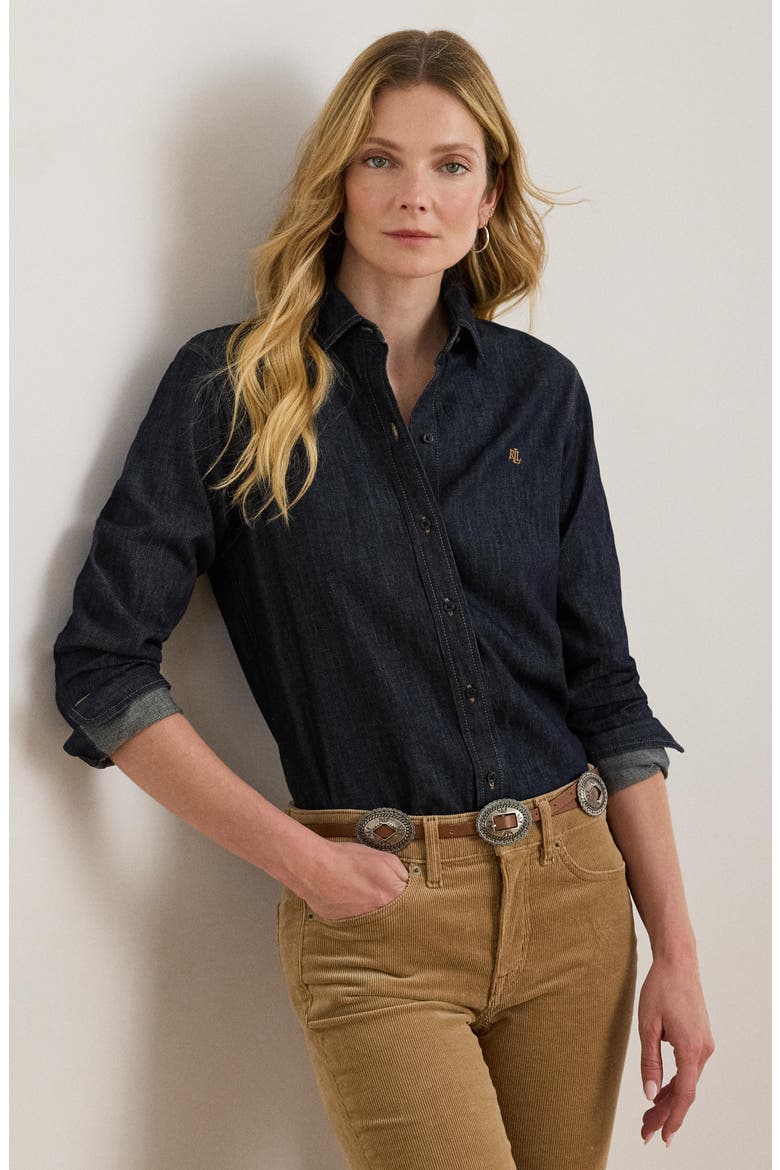 Jamelko Classic Fit Denim Button-Up Shirt, Alternate, color, RINSE WASH BLUE