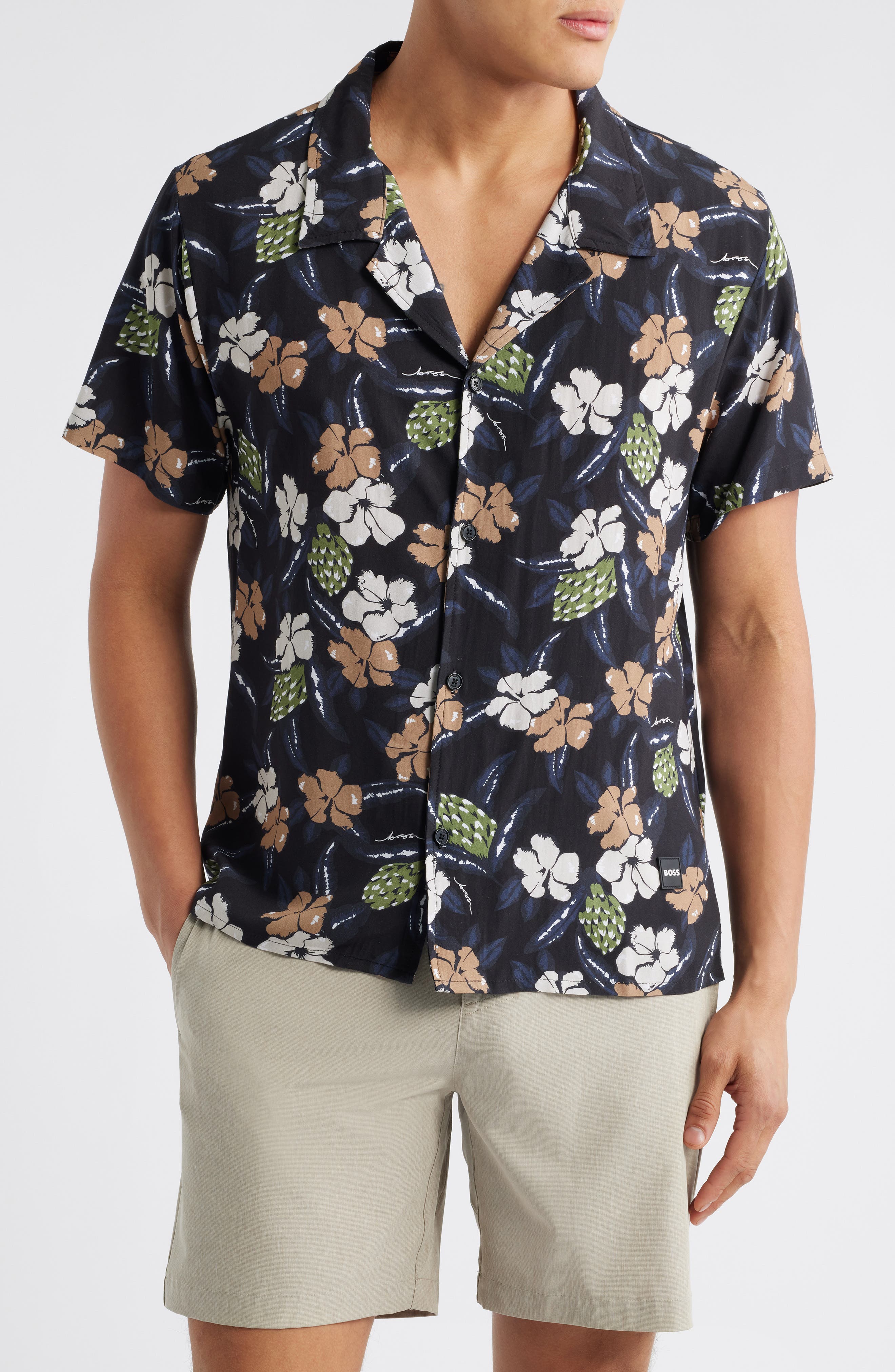 BOSS Beach Camp Shirt