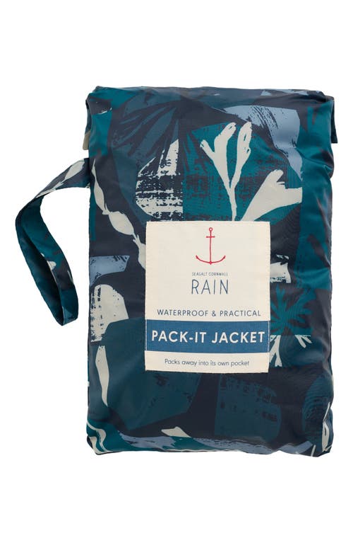 Seasalt Cornwall Pack-it Waterproof Hooded Raincoat In Multi