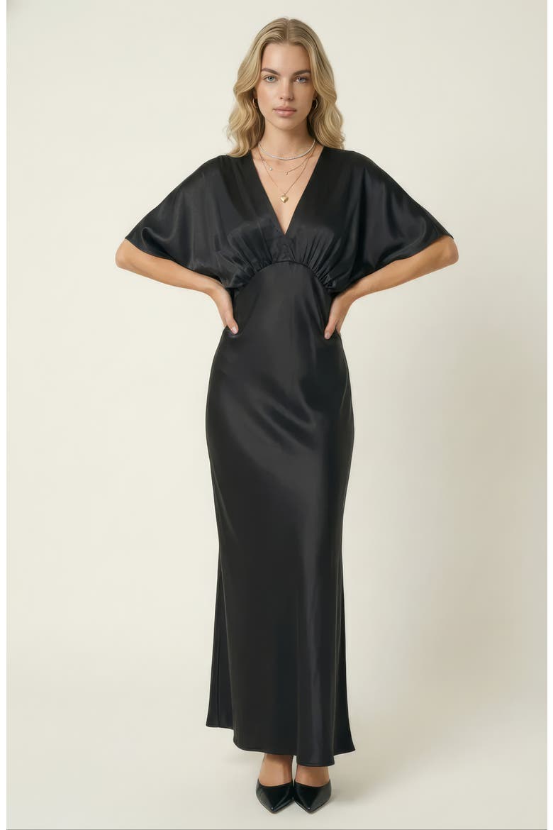 Flowy Maxi Dress, Alternate, color, Black