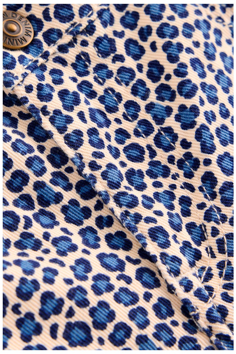 Kids' Leopard Print Wide Leg Jeans, Alternate, color, CALICO WHITE/ BLUE LEOPARD