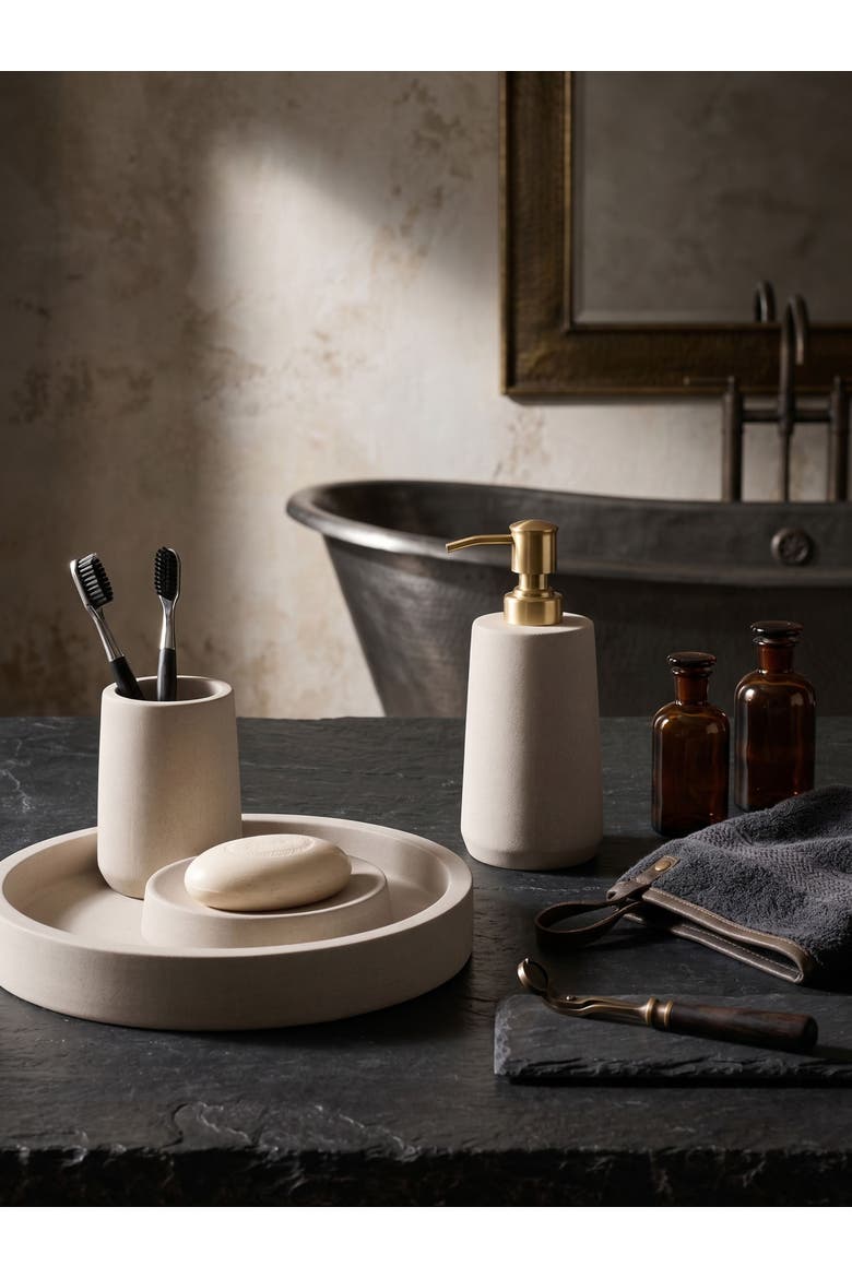 Casablanca Sandstone Bath Accessories, Set of 4, Alternate, color, Beige