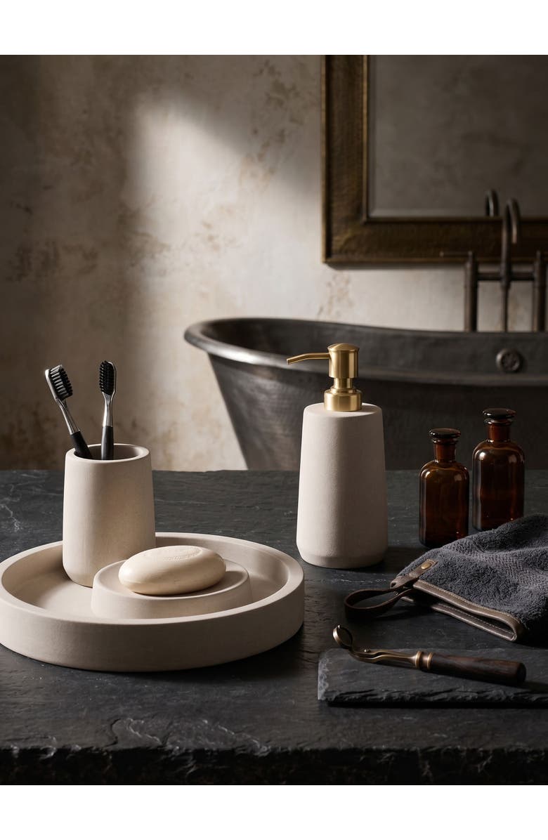 GAURI KOHLI Casablanca Sandstone Bath Accessories, Set of 4, Alternate, color, Beige