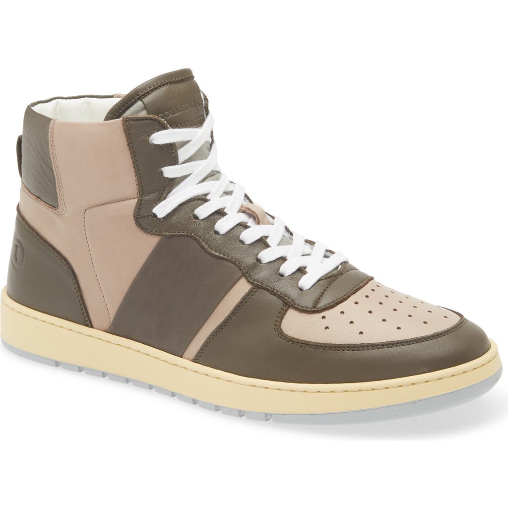 Collegium Pillar Destroyer High Top Sneaker In Green