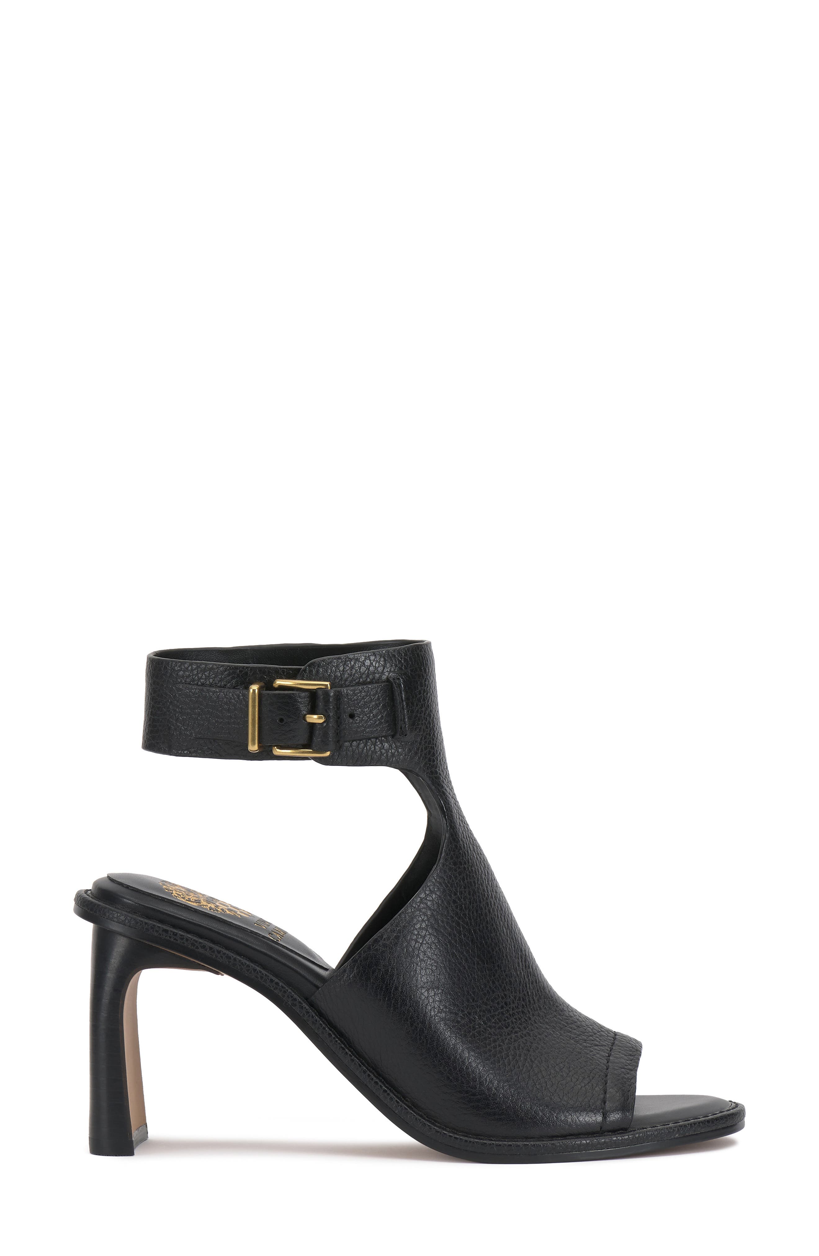 Vince Camuto Faelan Peep Toe Sandal, Alternate, color, Black