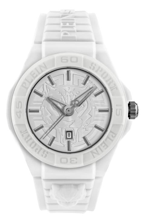 New Fearless Silicon Strap Watch, 46mm