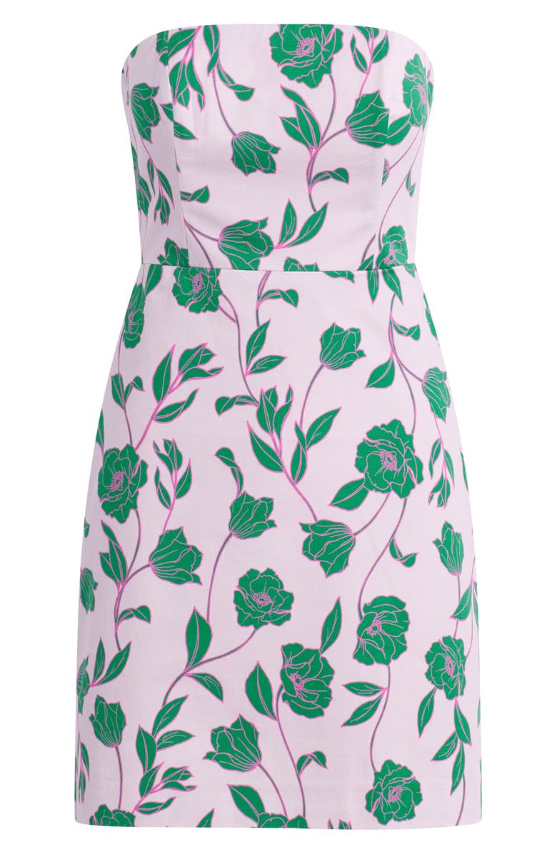 Favorite Daughter The Willow Floral Strapless Dress, Alternate, color, Wisteria Field Flo