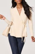 ASTR the Label Dayna Peplum Wrap Top