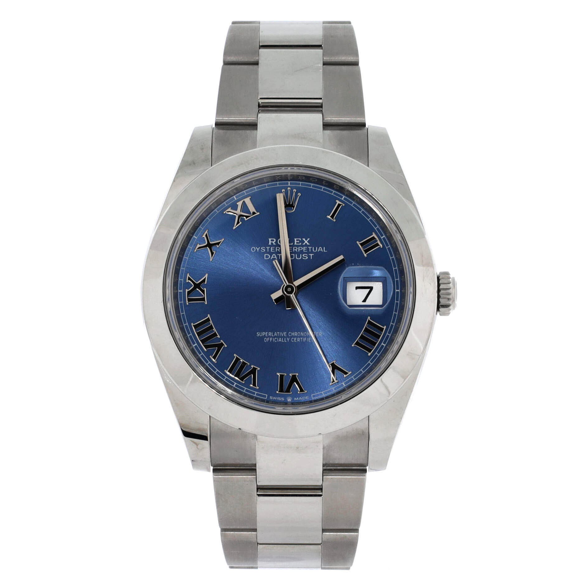 Oyster Perpetual Datejust Automatic Watch Stainless Steel 41, Main, color, Metallic Silver
