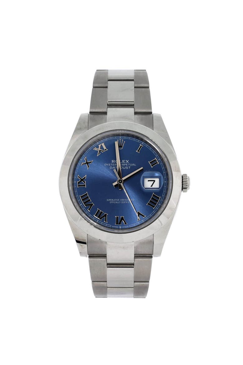 Oyster Perpetual Datejust Automatic Watch Stainless Steel 41, Main, color, Metallic Silver