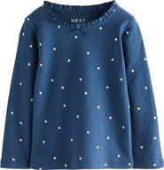 NEXT Kids' Polka Dot Long Sleeve T-Shirt