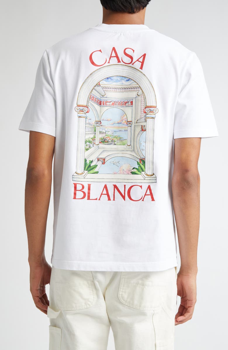 Casablanca Le Passage Organic Cotton Graphic T-Shirt, Alternate, color, 