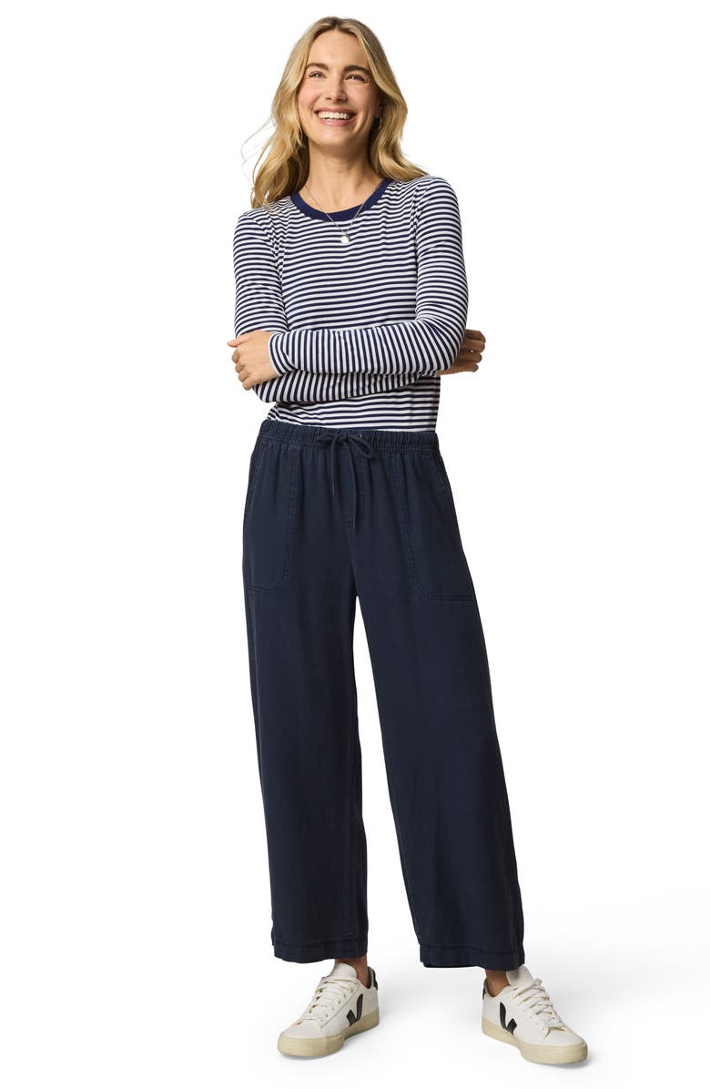 Splendid Stripe Long Sleeve Tee, Alternate, color, Navy/White