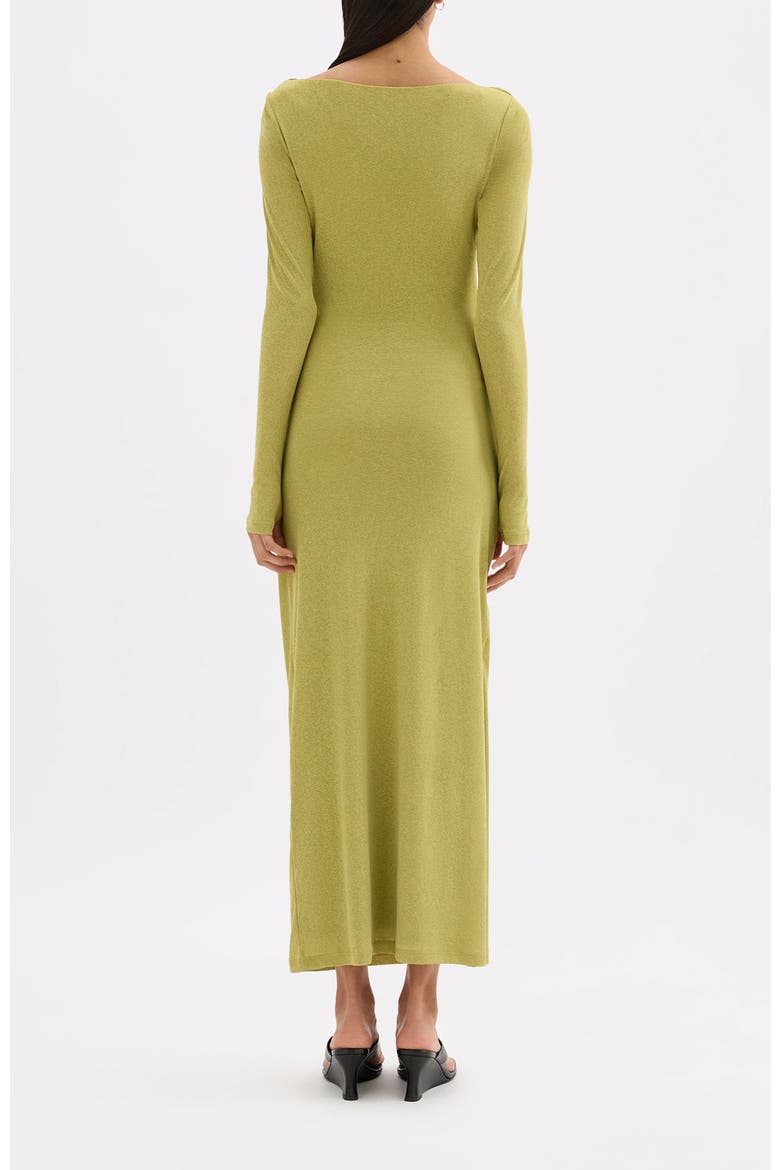 Zelda Mesh Maxi Dress, Alternate, color, Wasabi