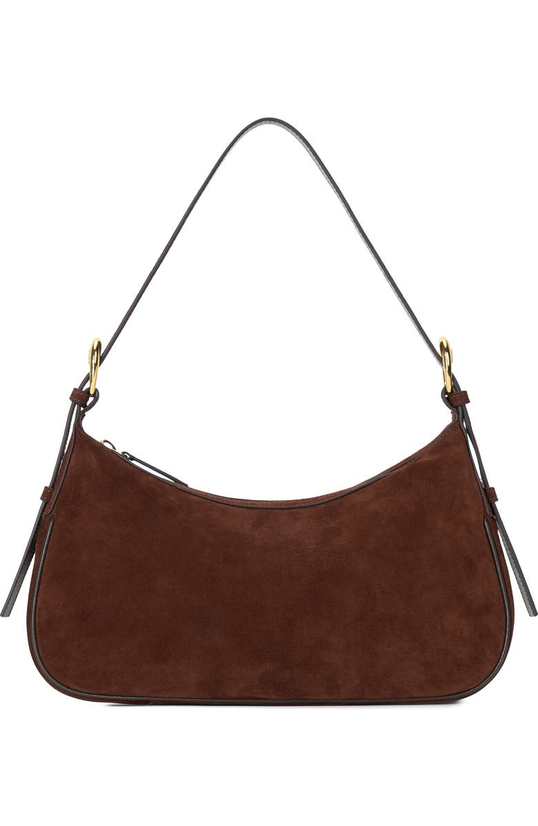 STAUD Pine Leather Shoulder Bag, Main, color, Mahogany